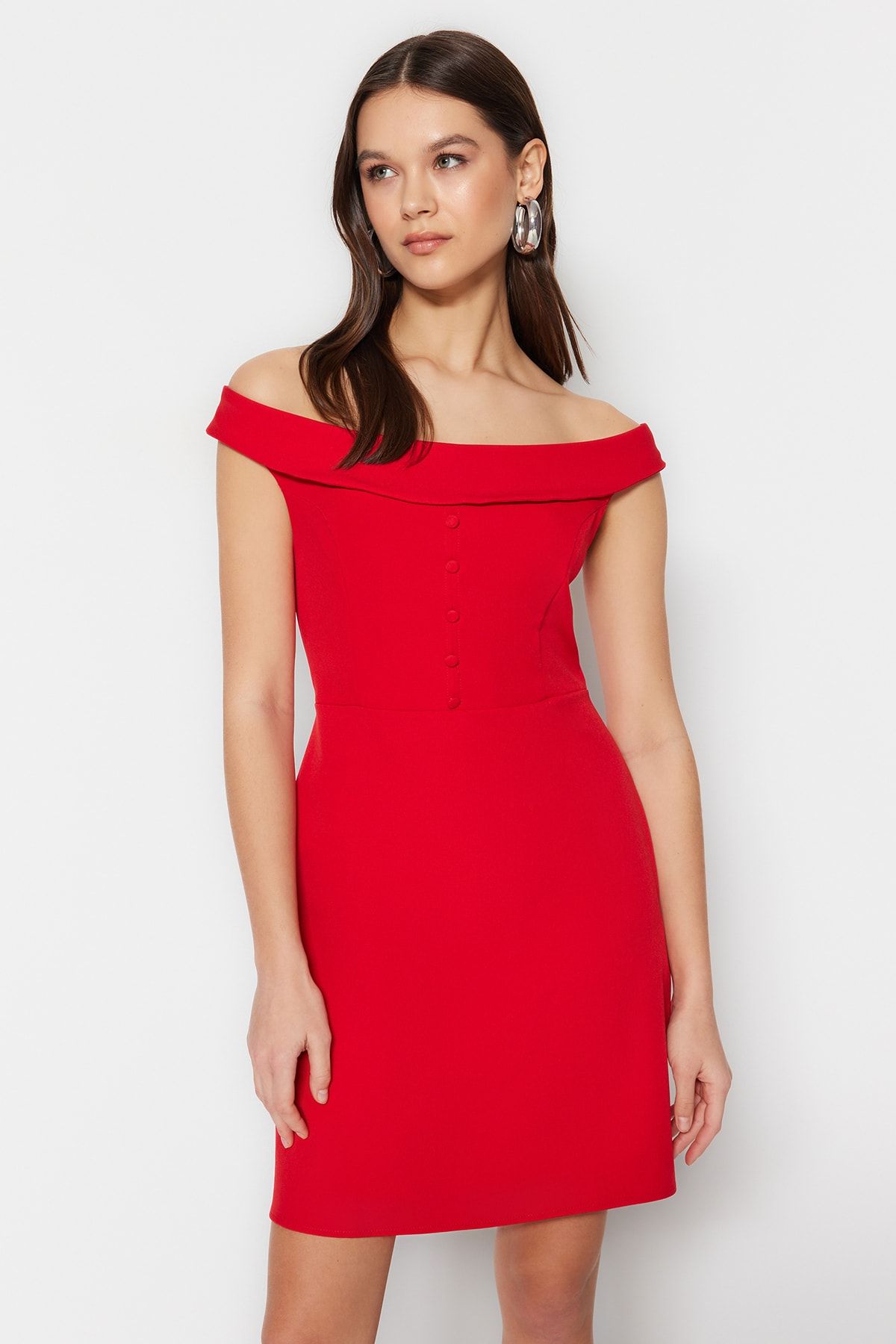 Trendyol Collection Kleid Bordeaux Bodycon