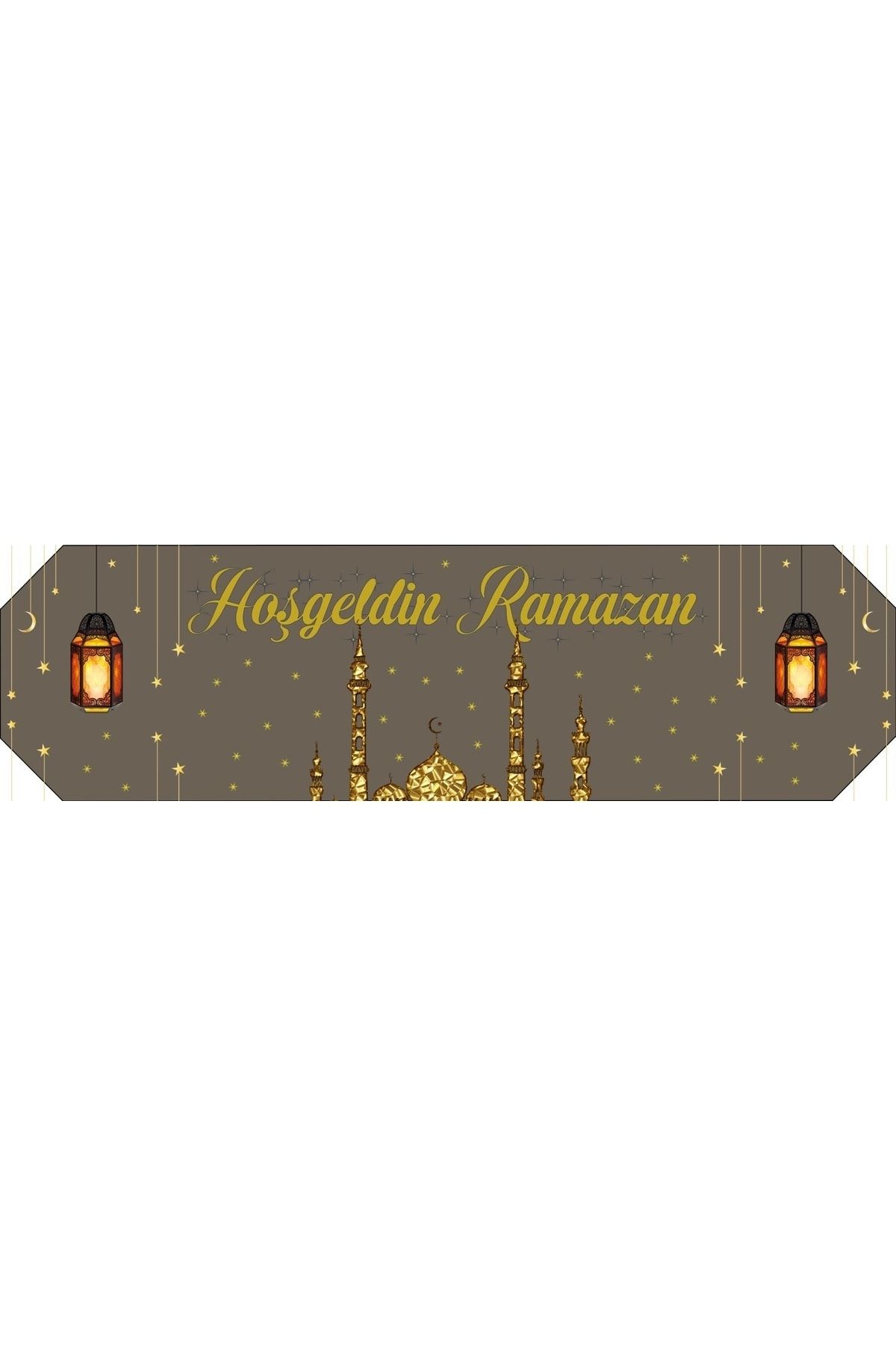Egebella-Sultan of Ramadan 11 Months Concept Table Decorative Non-Slip Digital Printed Runner Mat 2