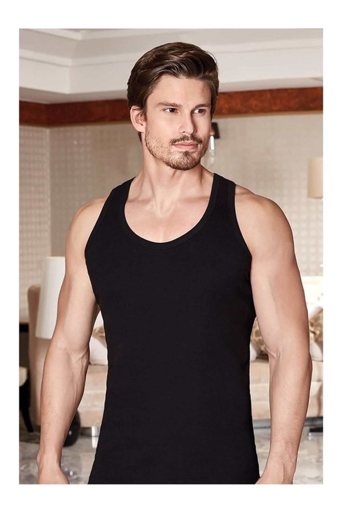 Berrak-1029 Men's Lycra Rambo Undershirt 12 Pack 1