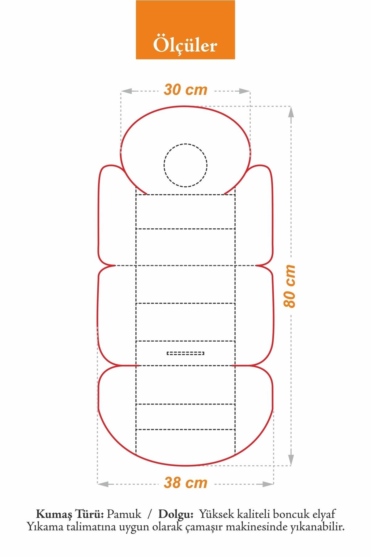 Umaybebek Ortopedik Bel Destekli Bebek Arabası Minderi, Pamuk Kumaş - Orijinal Ürün fotoğrafı 5 (önizleme)