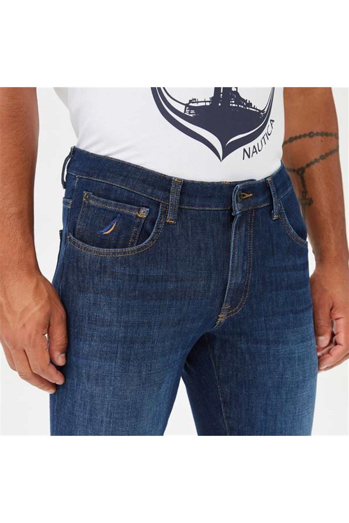شلوار جین آبی مردانه اورجینال Nautica