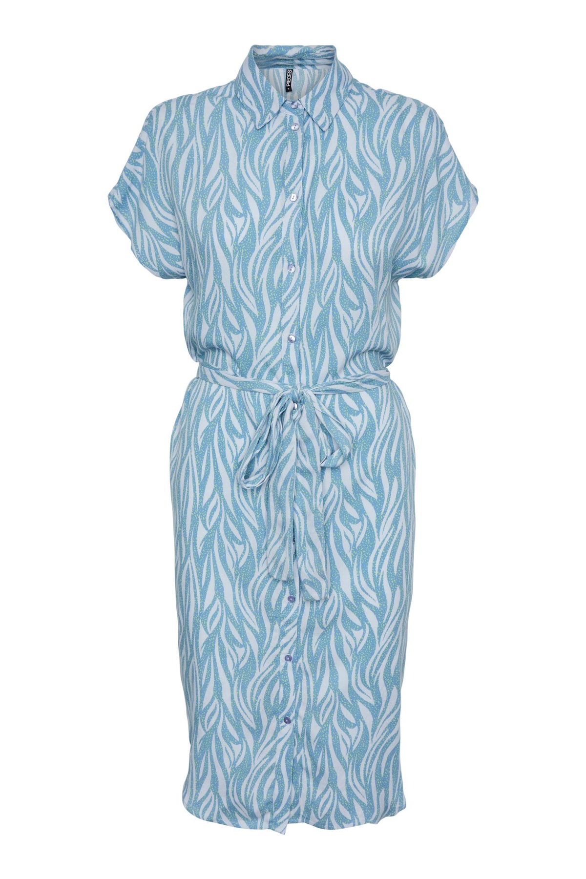 PIECES Kleid Blau Blusenkleid Fast ausverkauft FN7712