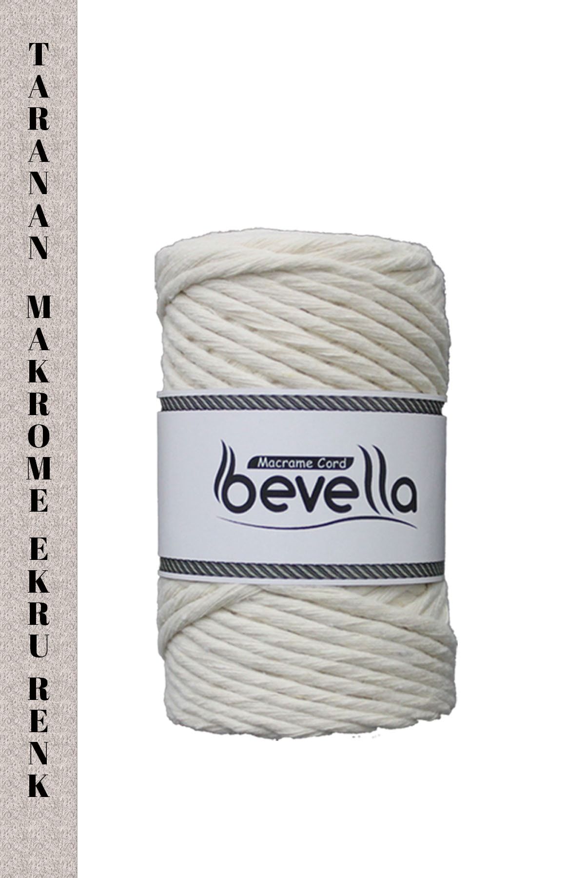 Bevella Macrame Cord-Ecru 1 Kg 4 Pieces Macrame Thread 3 Mm Screened Cotton Macrame Threads Macrame Thread Ecru 2