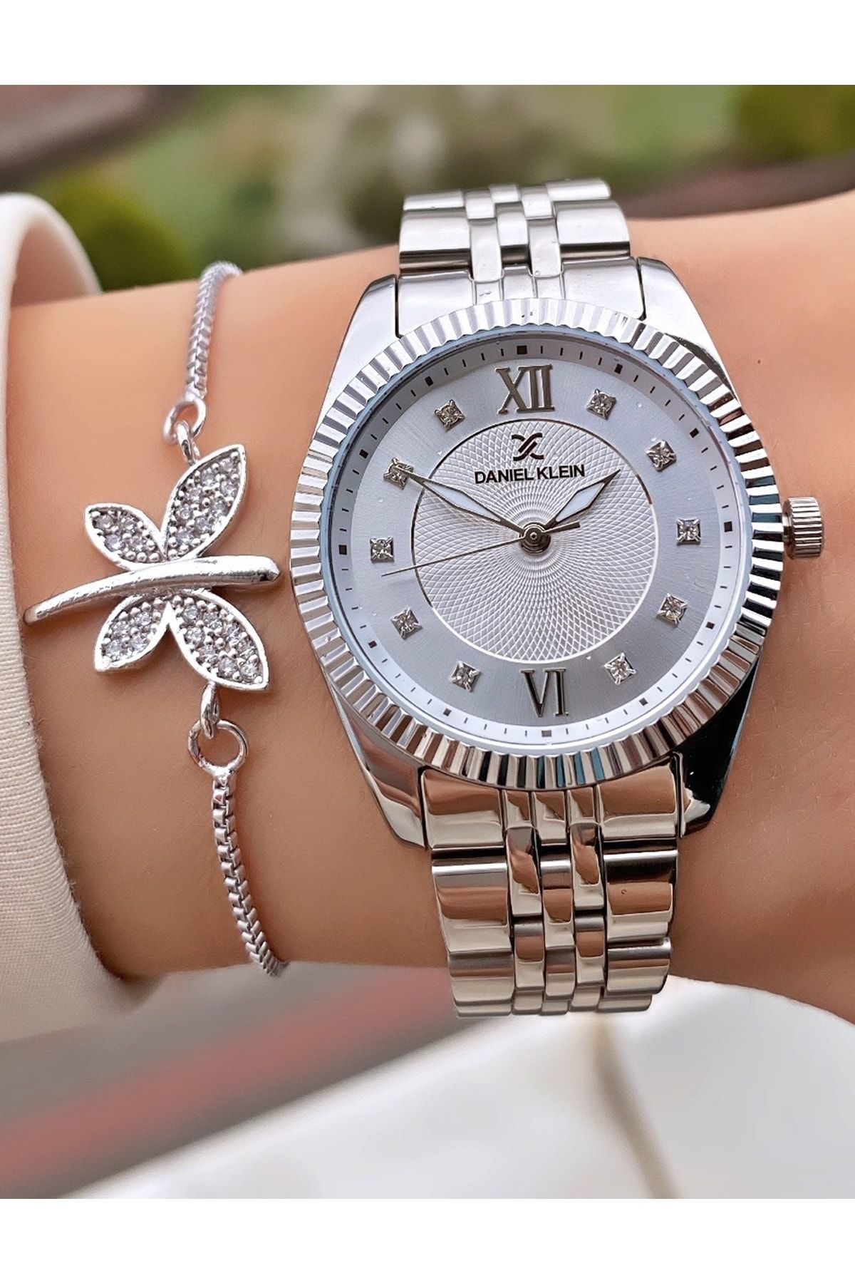 Daniel klein silver deals watch