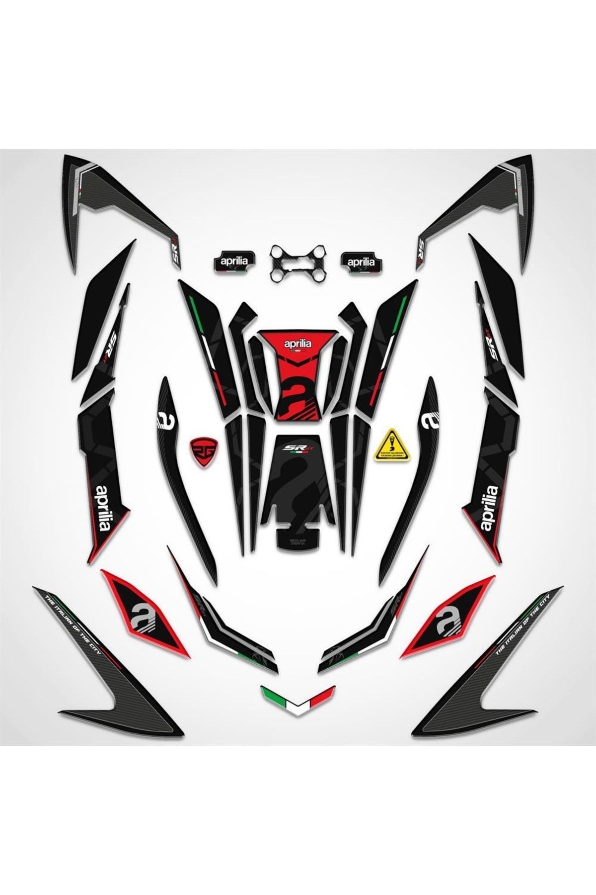 Redline Grafik Aprilia Sr Gt 200 125 Full Siyah K rm z Set Fiyat Yorumlar Trendyol
