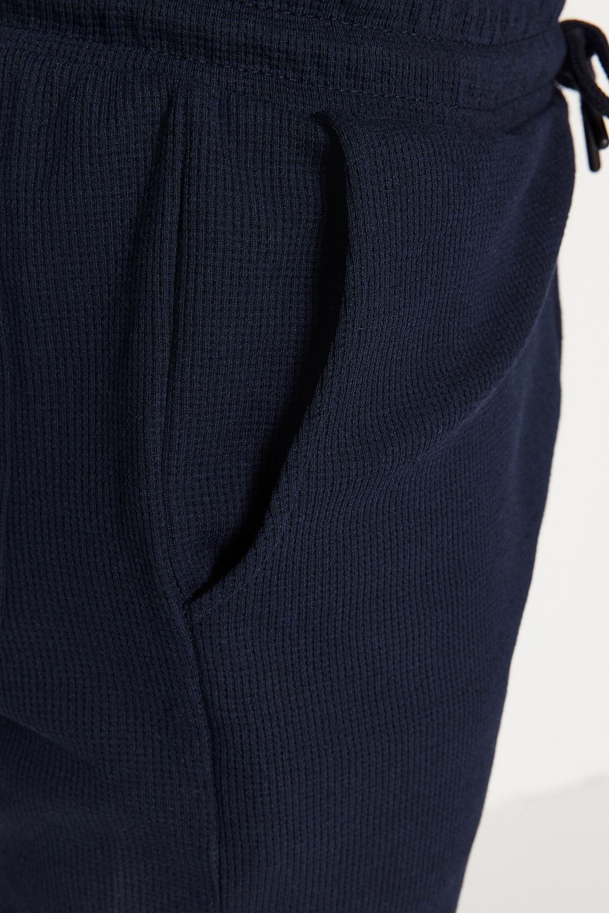 Trendyol Collection-Sötétkék-bézs normál zsinór 2db rövidnadrág és Bermuda TMNSS23SR00076 3