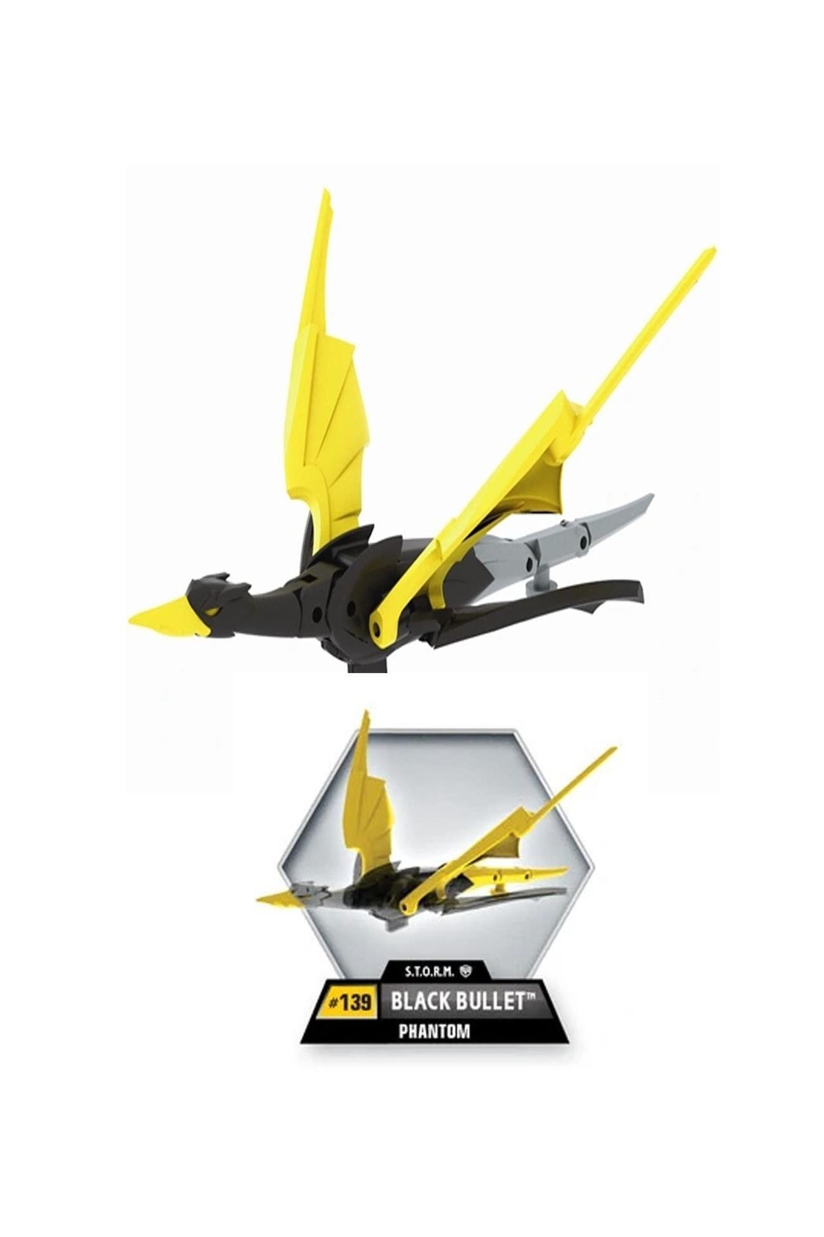 GIOCHI PREZIOSI-Monsuno, Licensed Fusion Black Bullet Figure, Launch Capsule and Game Card 2
