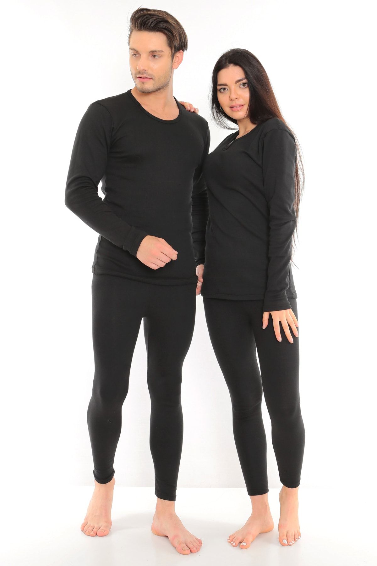 Isıl Termal Unisex Winter Thermal Suit with Fleece Inner  Thermal  Undershirt and Thermal Tights Underwear - Trendyol