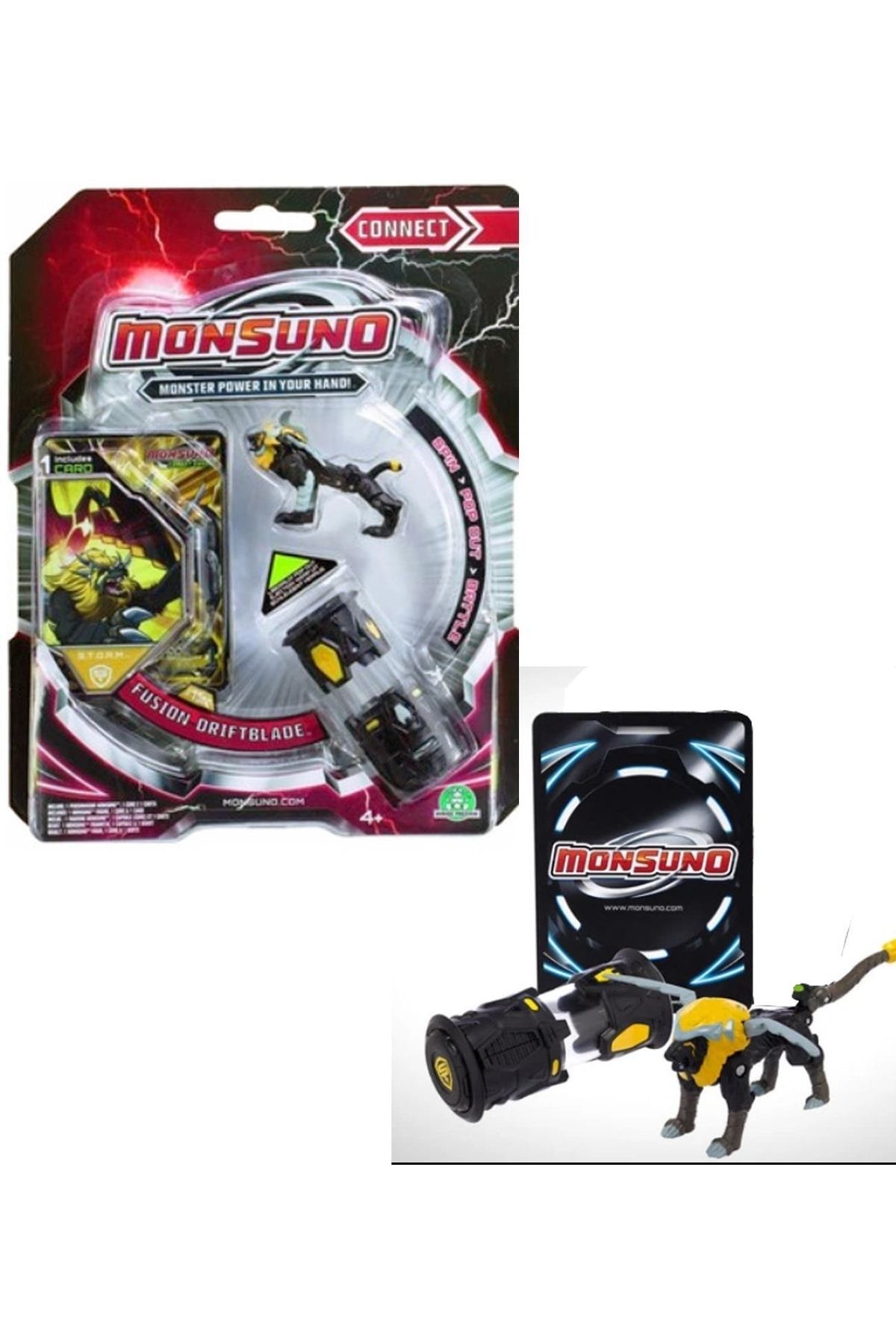 GIOCHI PREZIOSI-Monsuno, Licensed Fusion Driftblade Figure, Launch Capsule and Game Card 1