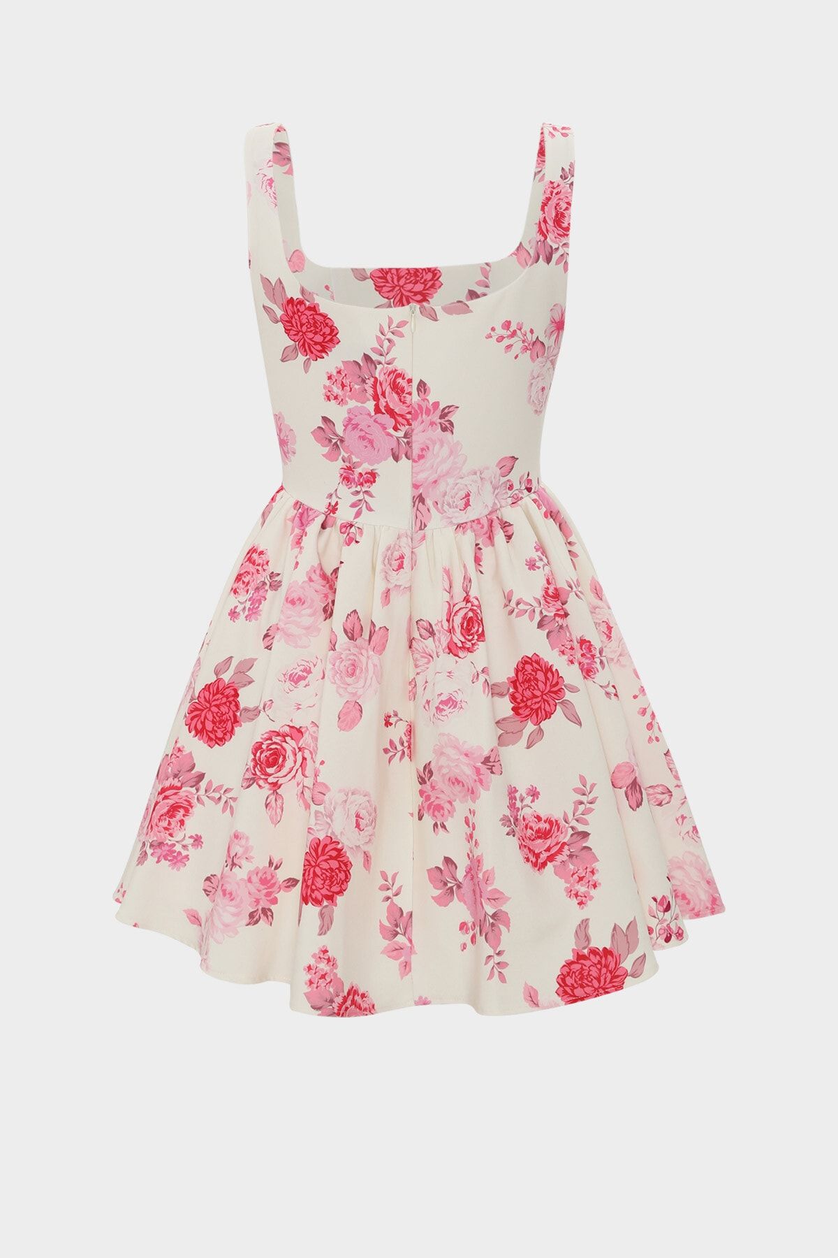 Açelya Okcu-Rochie mini din crepon adunat cu detaliu corset 3