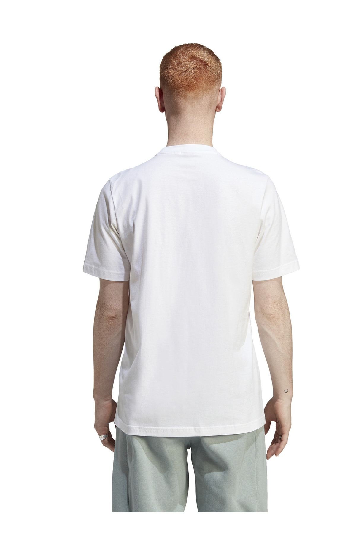 Adidas plain shop white t shirt