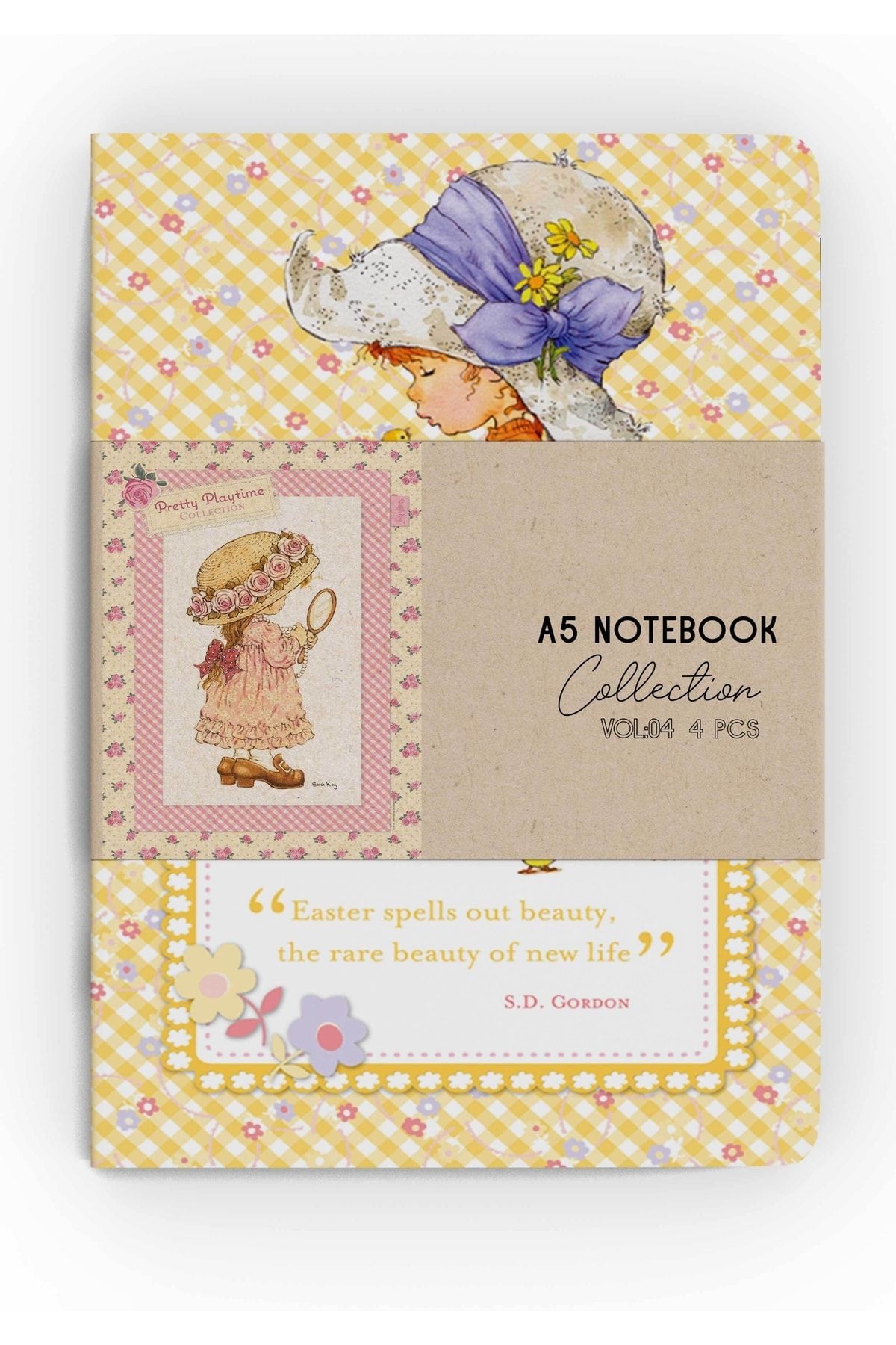 HRS-4-Piece Notebook Set A5 Unlined Sarah Kay Collection 15x21 Cm 64 Pages Vol: 04 3