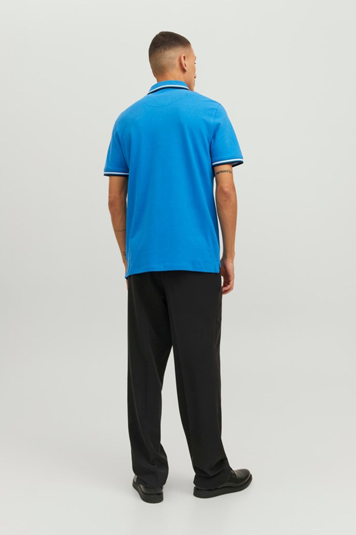 تی شرت یقه پولو آبی مردانه POLO SS یکا چوگان Jack Jones Jack & Jones