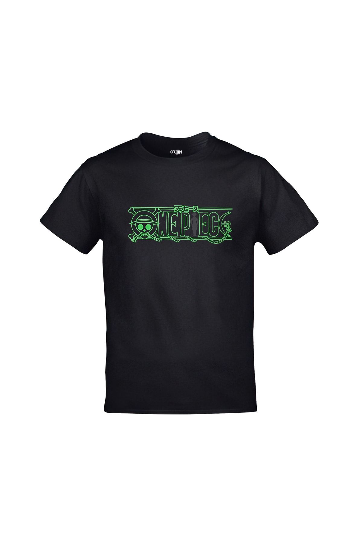 Orijin Tekstil-One Piece Roronoa Zoro Three Swords Front Back Printed Unisex Black Tshirt 2