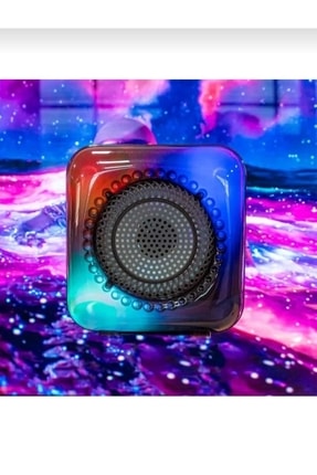 HOBİPİX Kablosuz Led Işıklı Hoparlör Fm Radyo Bluetooth Sd Kart Usb Girişli Şarjlı Speaker