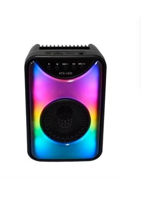 HOBİPİX Led Işıklı Fm Radyo / Sd Cart / Usb / Bluetooth Hoparlör Ses Bombası