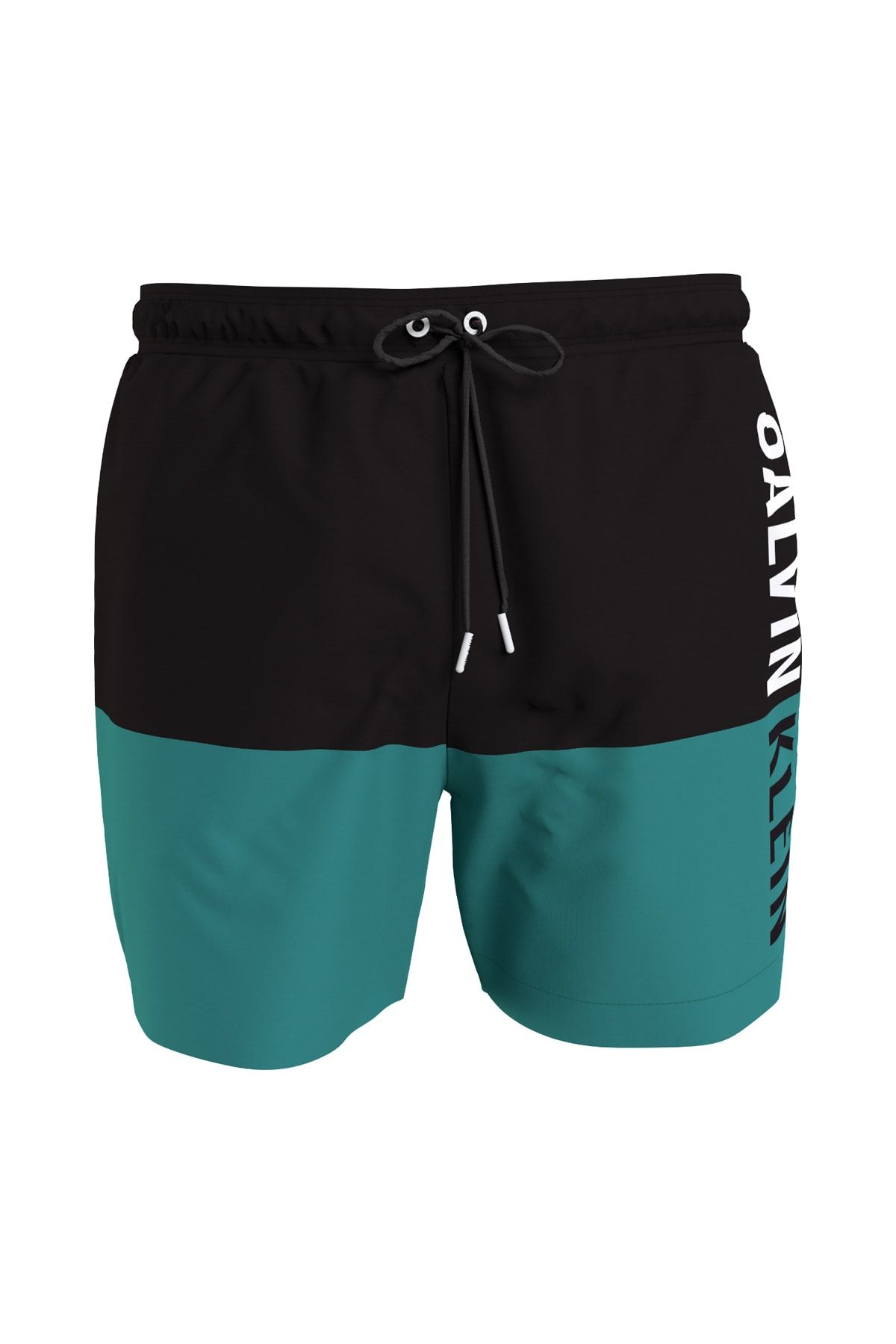 Calvin Klein Swim Shorts Green Slogan Trendyol