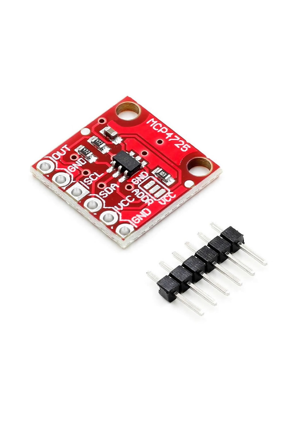 Resim Alkatronik Mcp4725 I2c Dijital To Analog Çevirici Dac Modülü Iıc Haberleşme 12 Bit Çözünürlük Ses Müzik Analog 