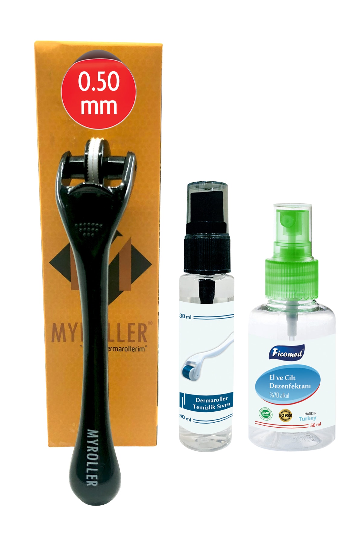 Myroller Dermaroller 0.50 Mm Titanyum 180 Iğneli Ince Başlıklı Derma Roller