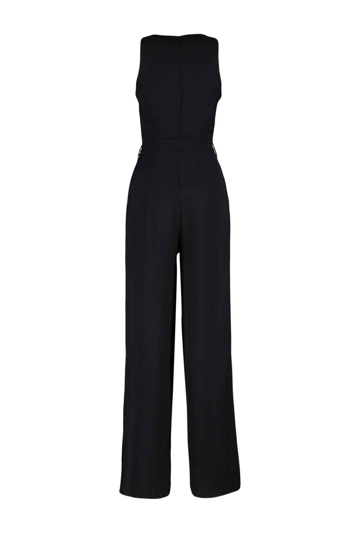 VOLT CLOTHİNG Women's Black Pocket Strap Casual Flowy Jumpsuit - Trendyol