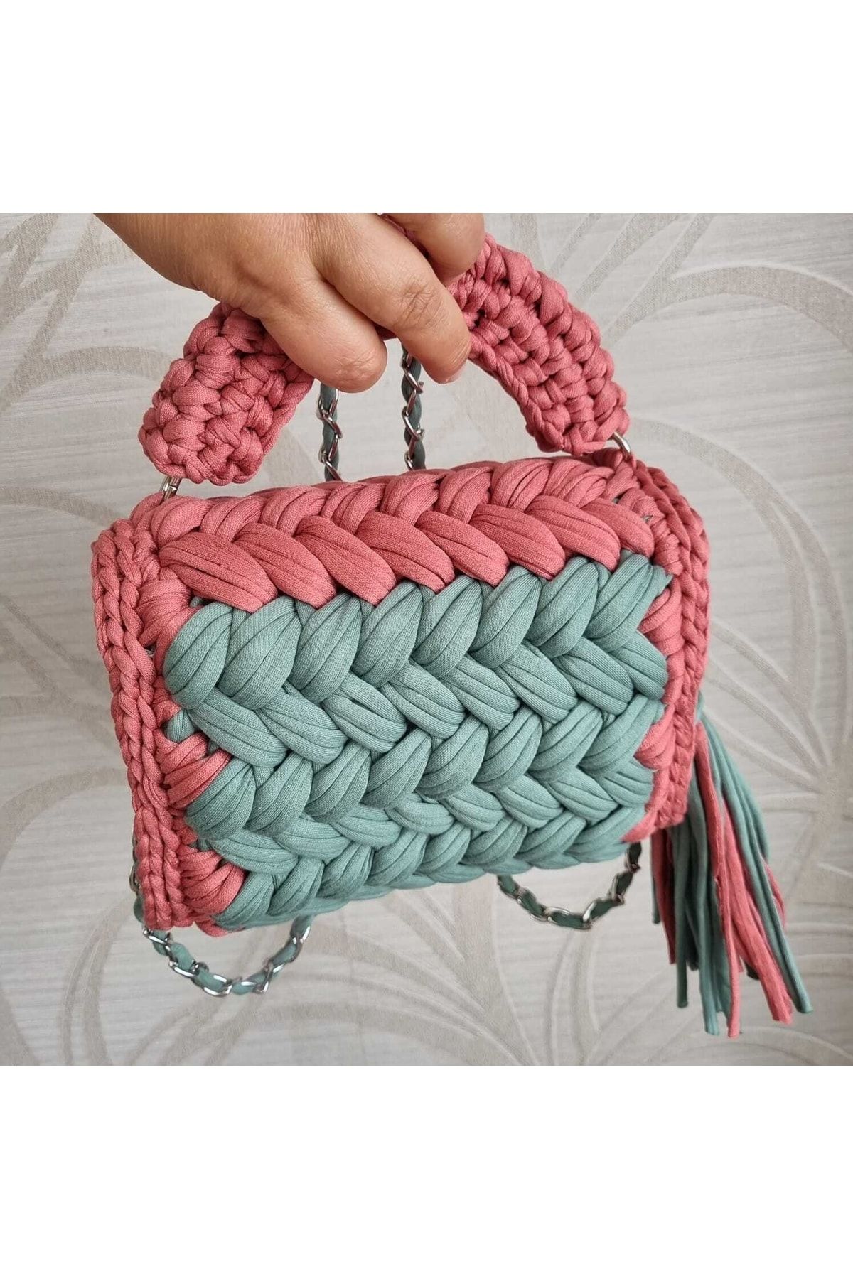 CHQEL Handbag Multicolor Geometric pattern Trendyol
