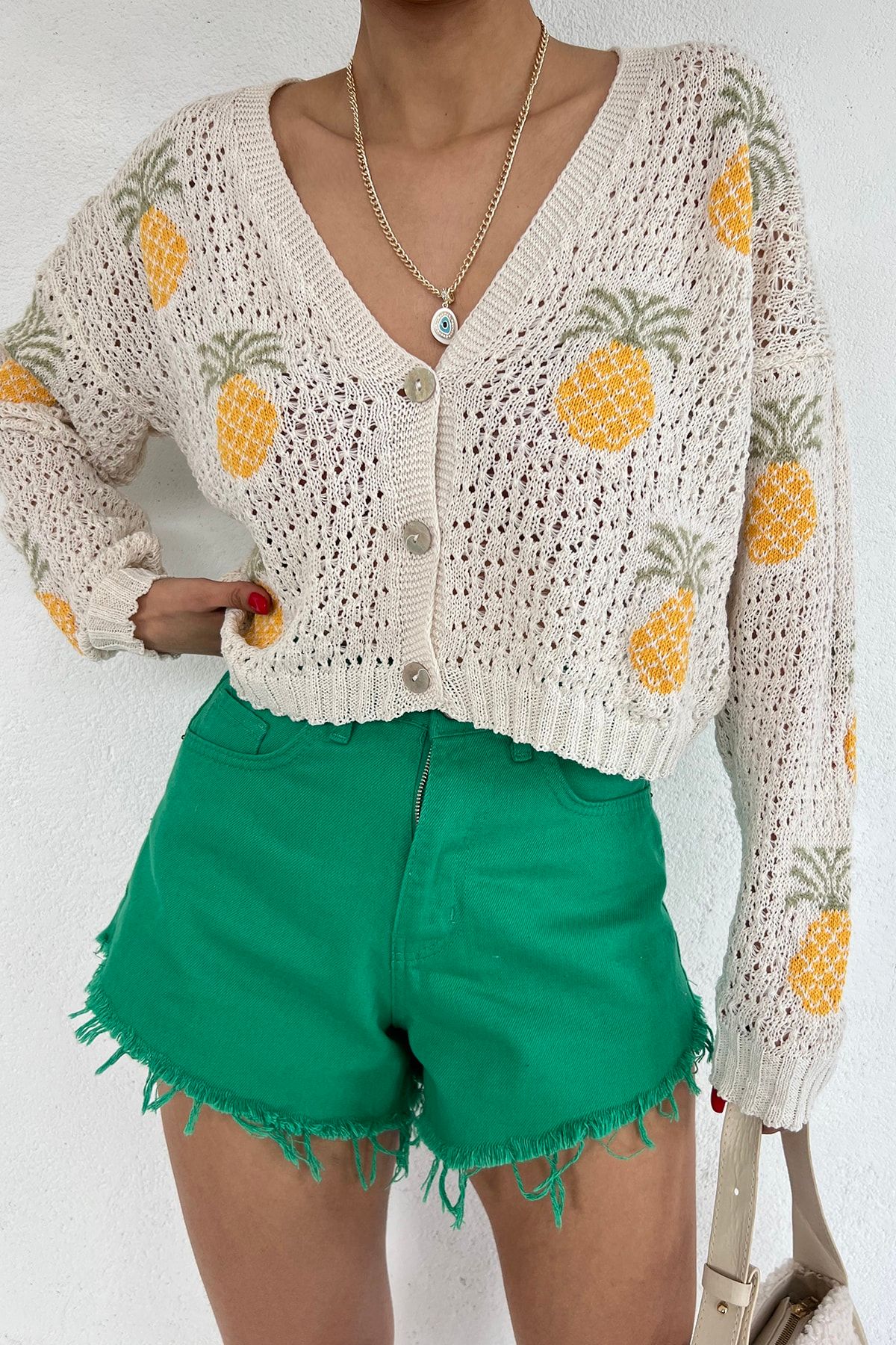 Pineapple cardigan cheap