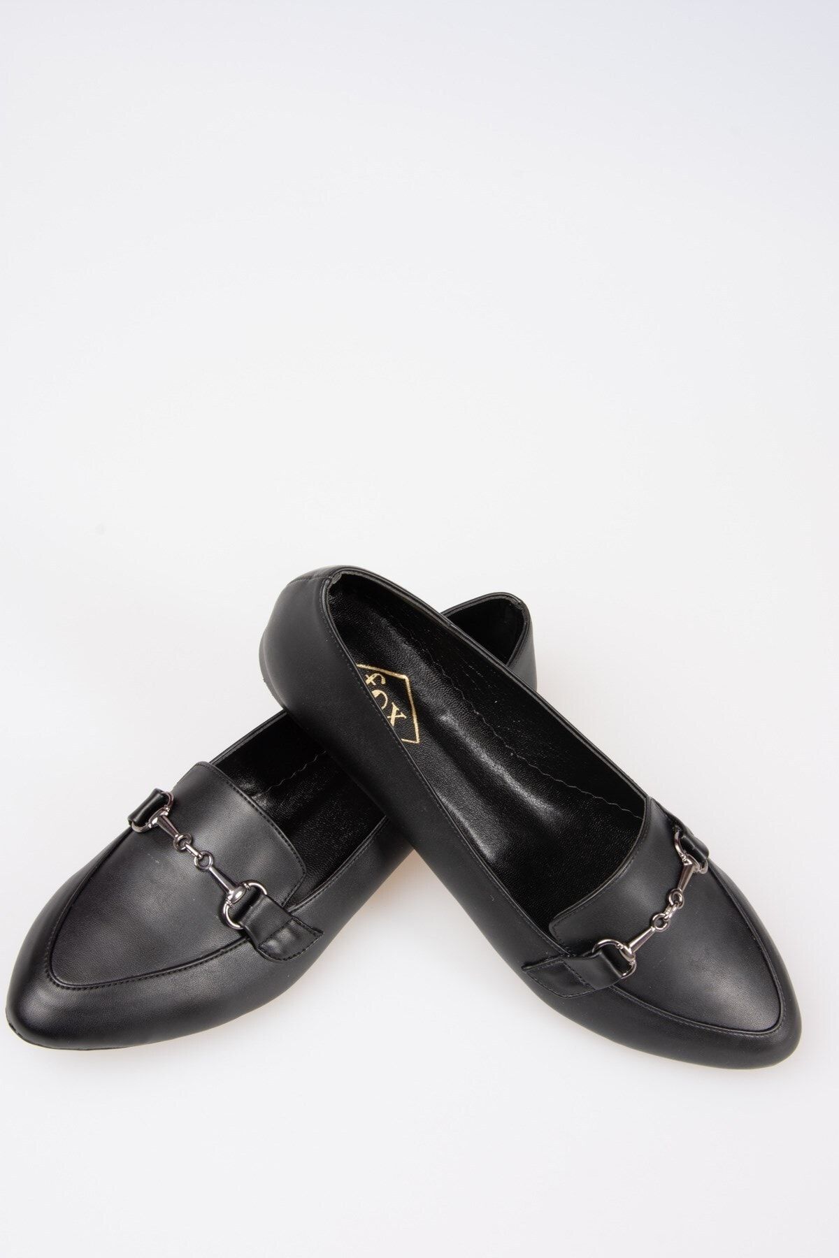 Fox Shoes-Schwarze Damen Ballerina Ballerina G290010009 3