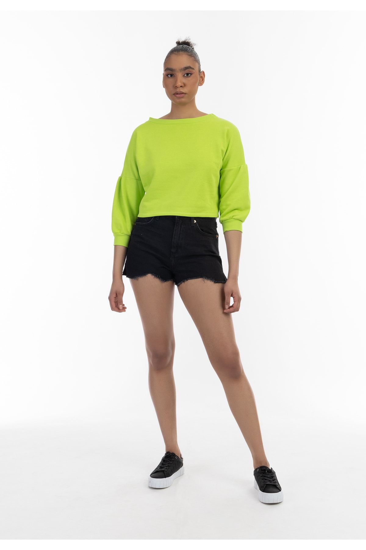 myMo Sweatshirt Grün Relaxed Fit