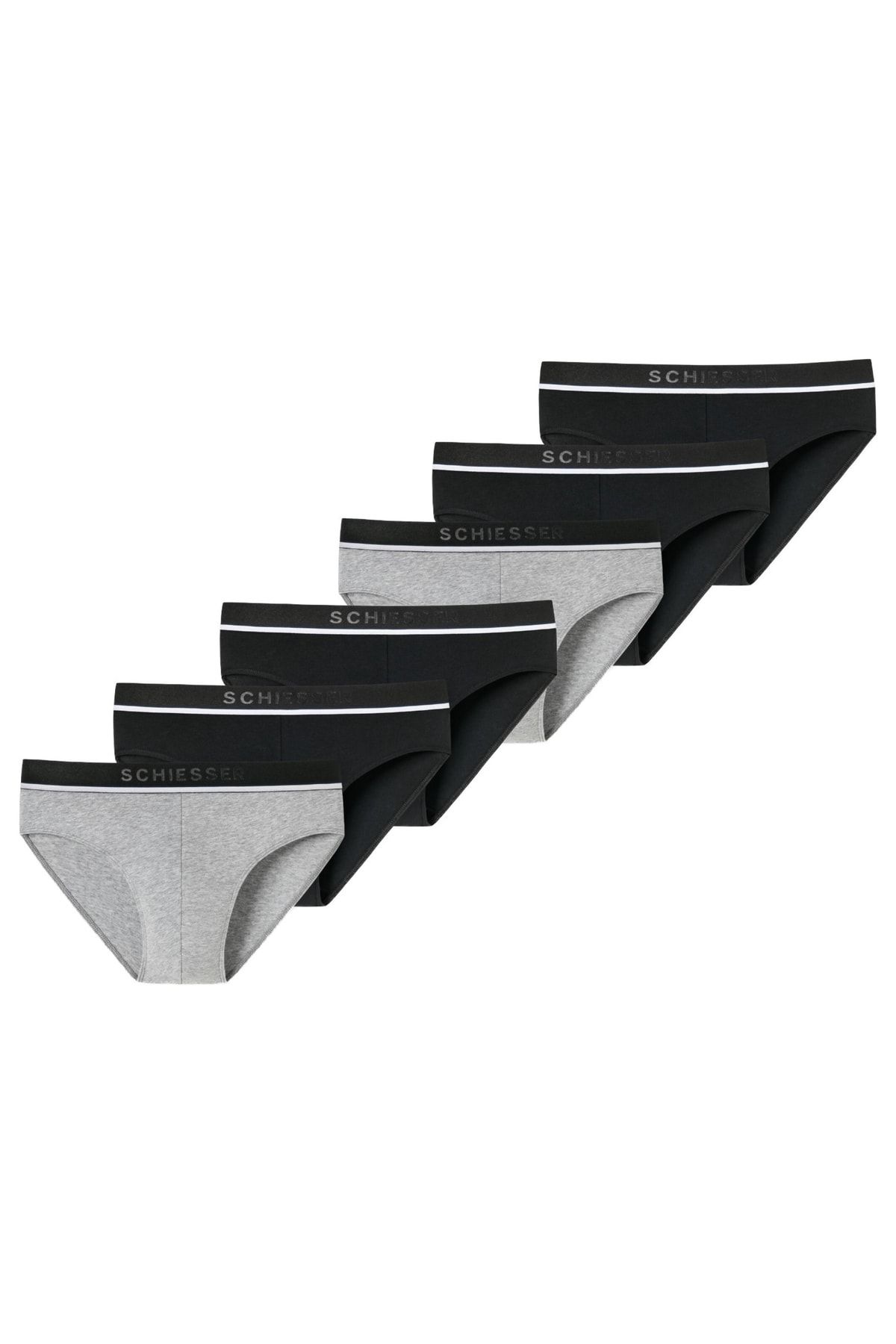 Schiesser Slip Schwarz 6er-Pack Fast ausverkauft