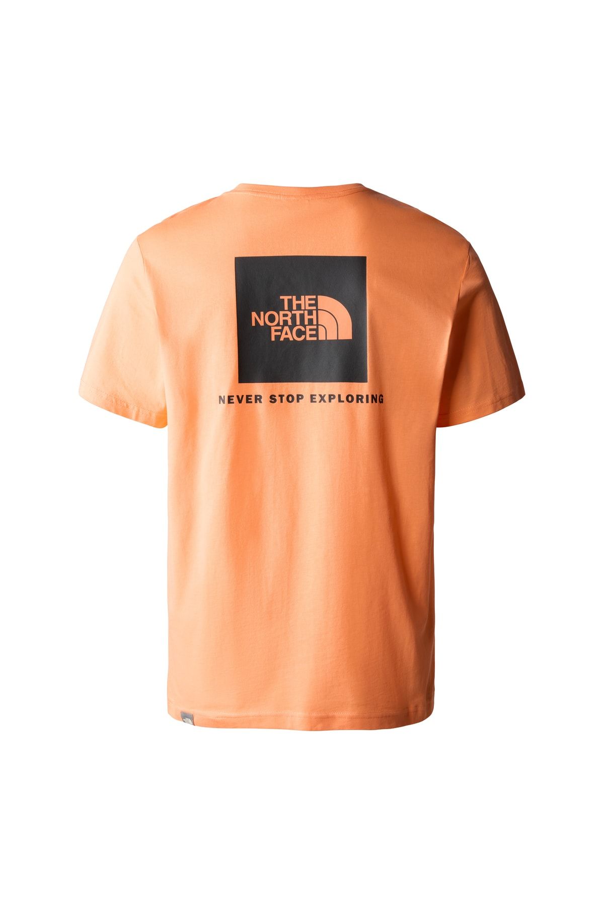 The north face orange t hot sale shirt