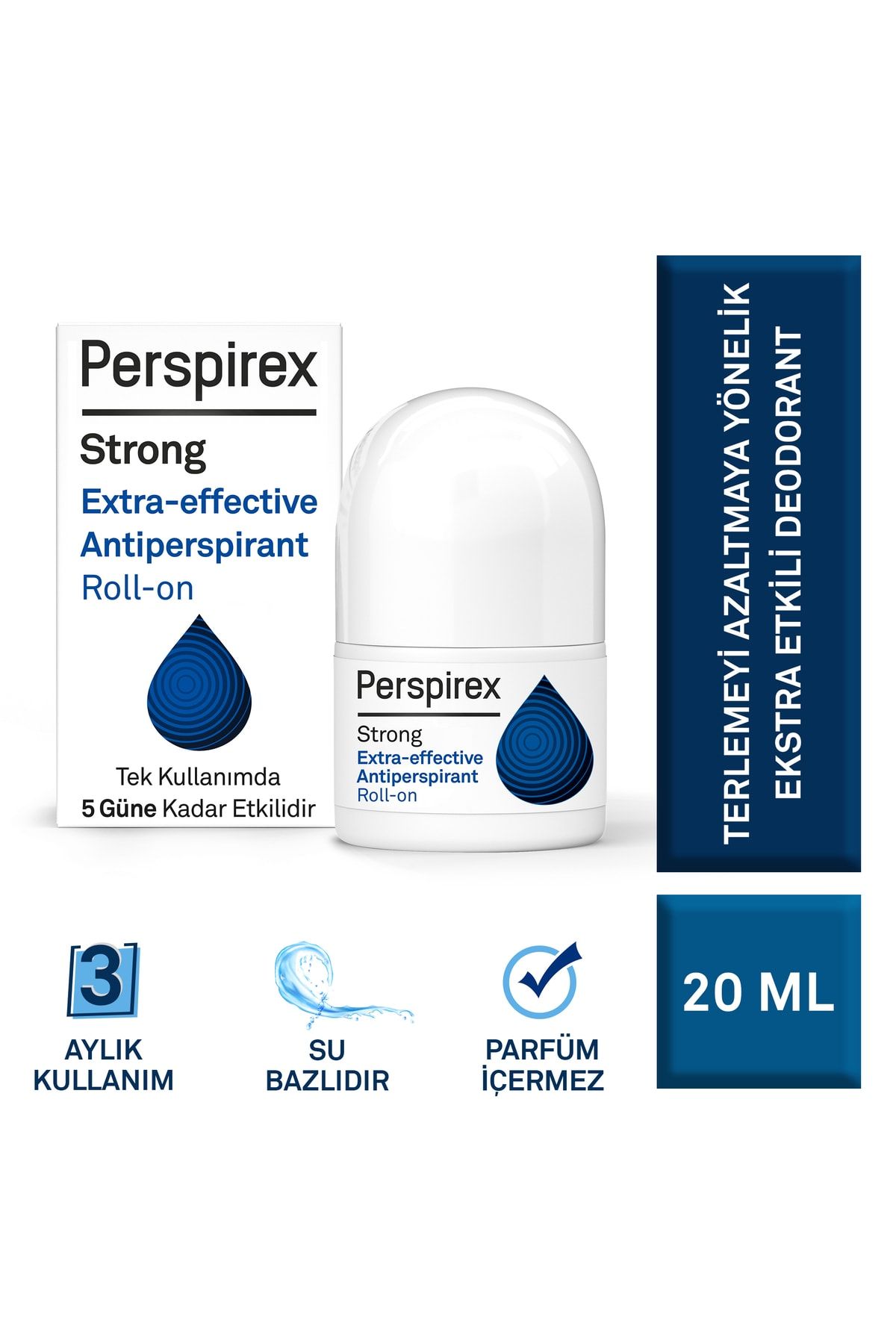 ضد تعریق قوی رول ضد تعریق فوق العاده موثر 20 میلی لیتر Perspirex