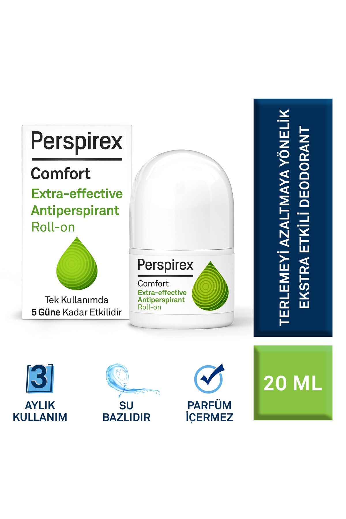 رول ضد تعریق فوق العاده موثر Comfort ضد تعریق 20 میلی لیتری Perspirex