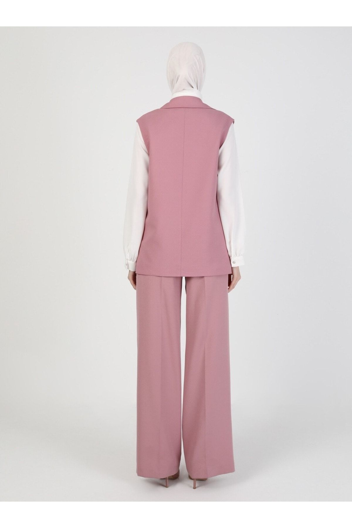 Refka-Weste mit Taschendetail - Getrocknete Rose - Damen 4