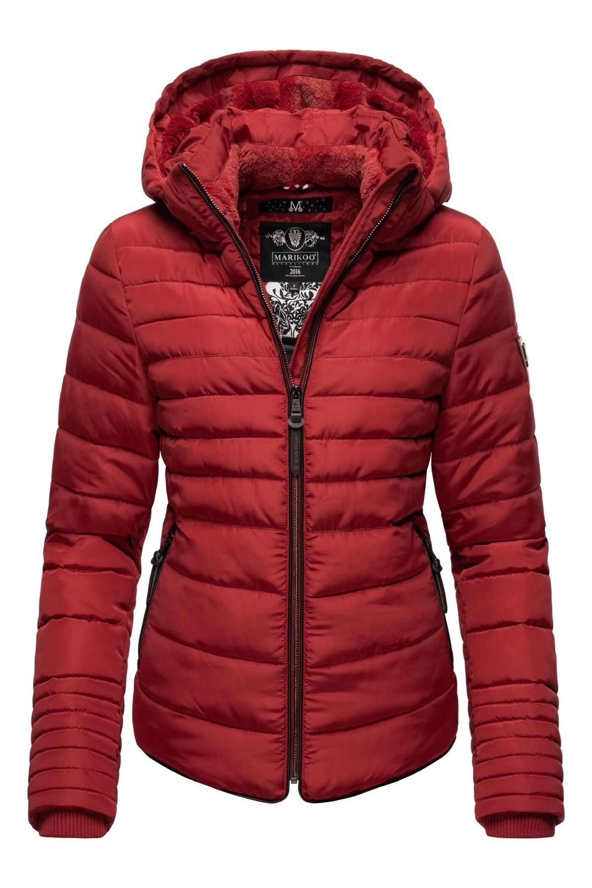 Marikoo Winterjacke Rot Puffer