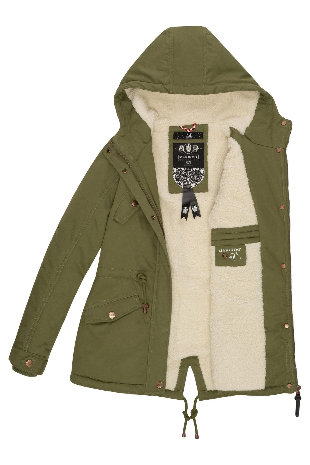 Marikoo Winterjacke Grün Parka EH5811