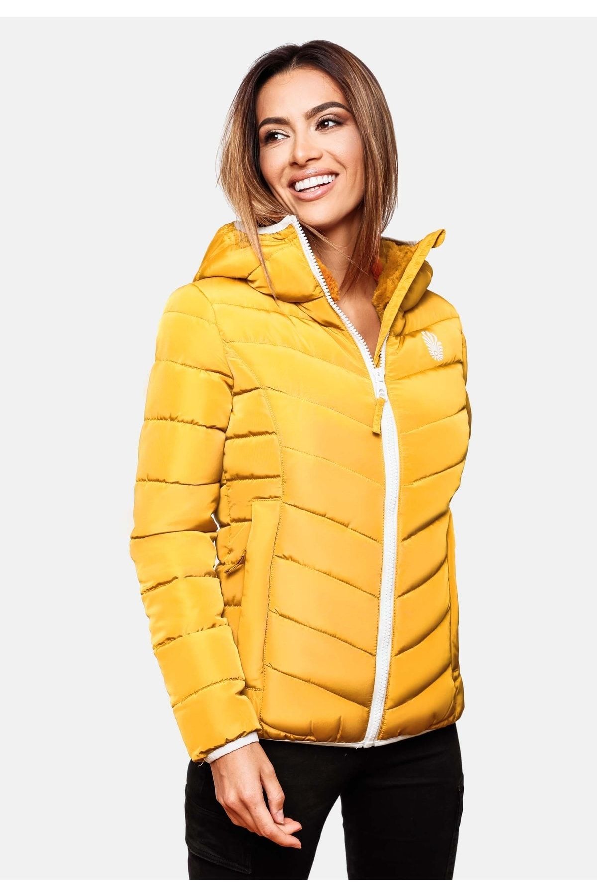 Navahoo Winterjacke Gelb Puffer