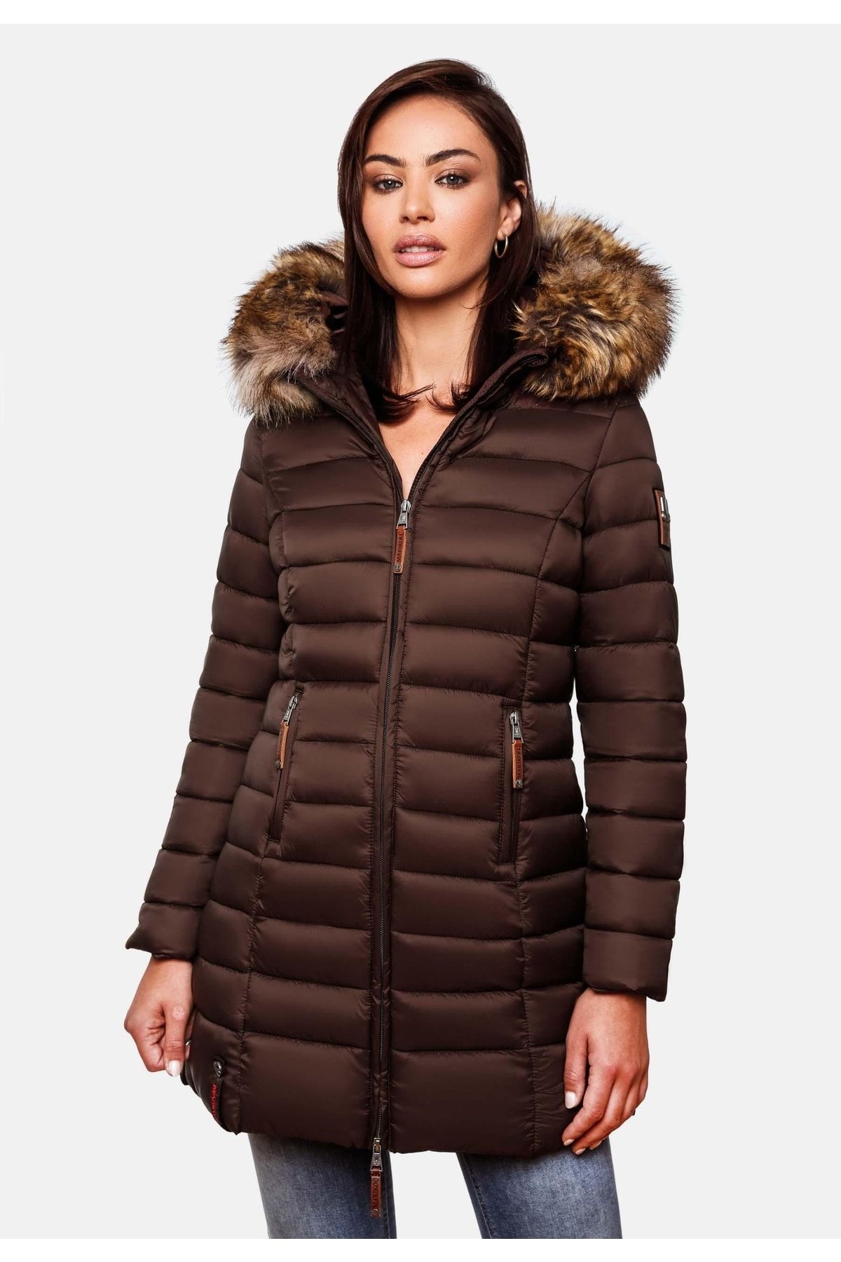 Marikoo Mantel Braun Puffer