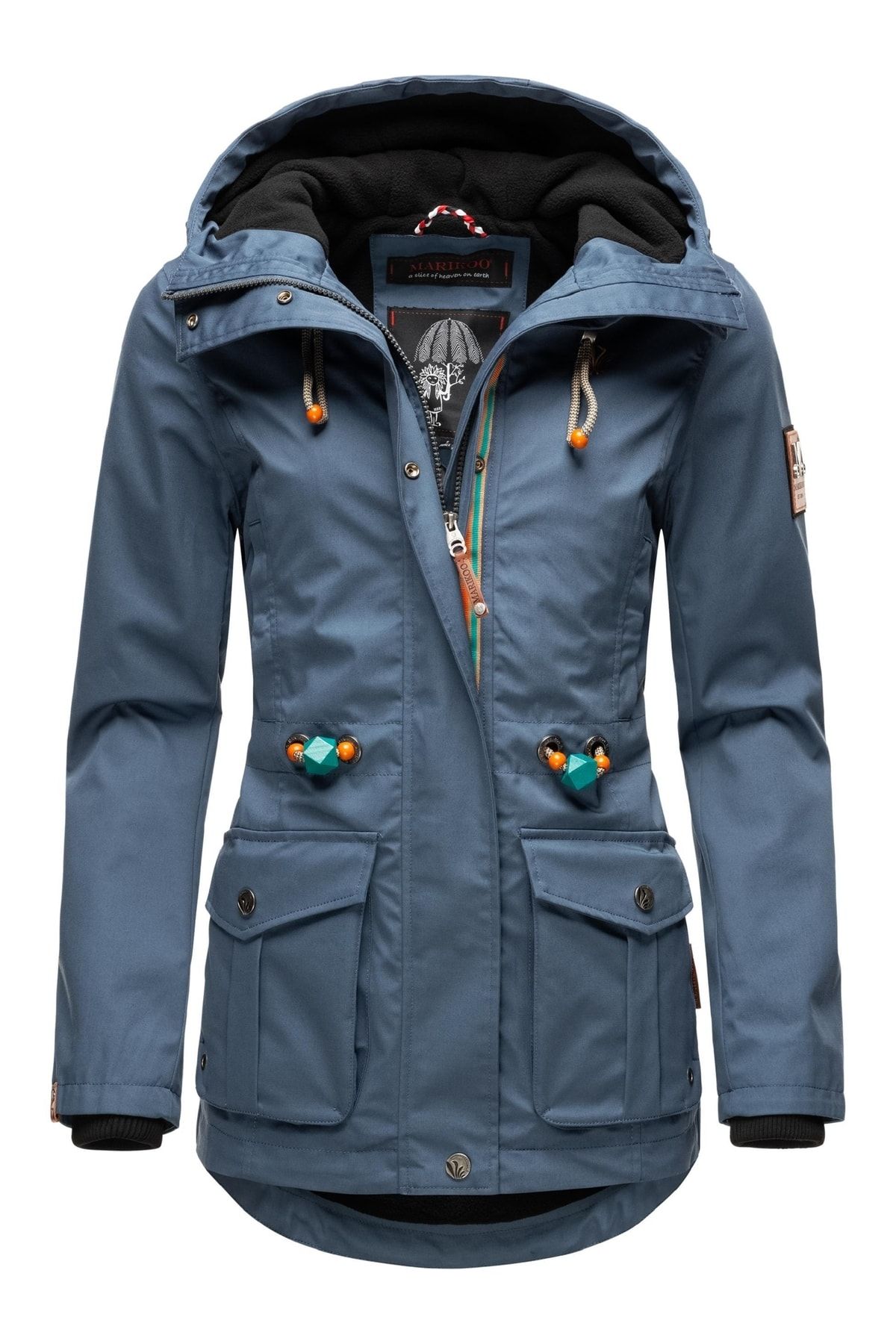 Marikoo Winterjacke Blau Parka