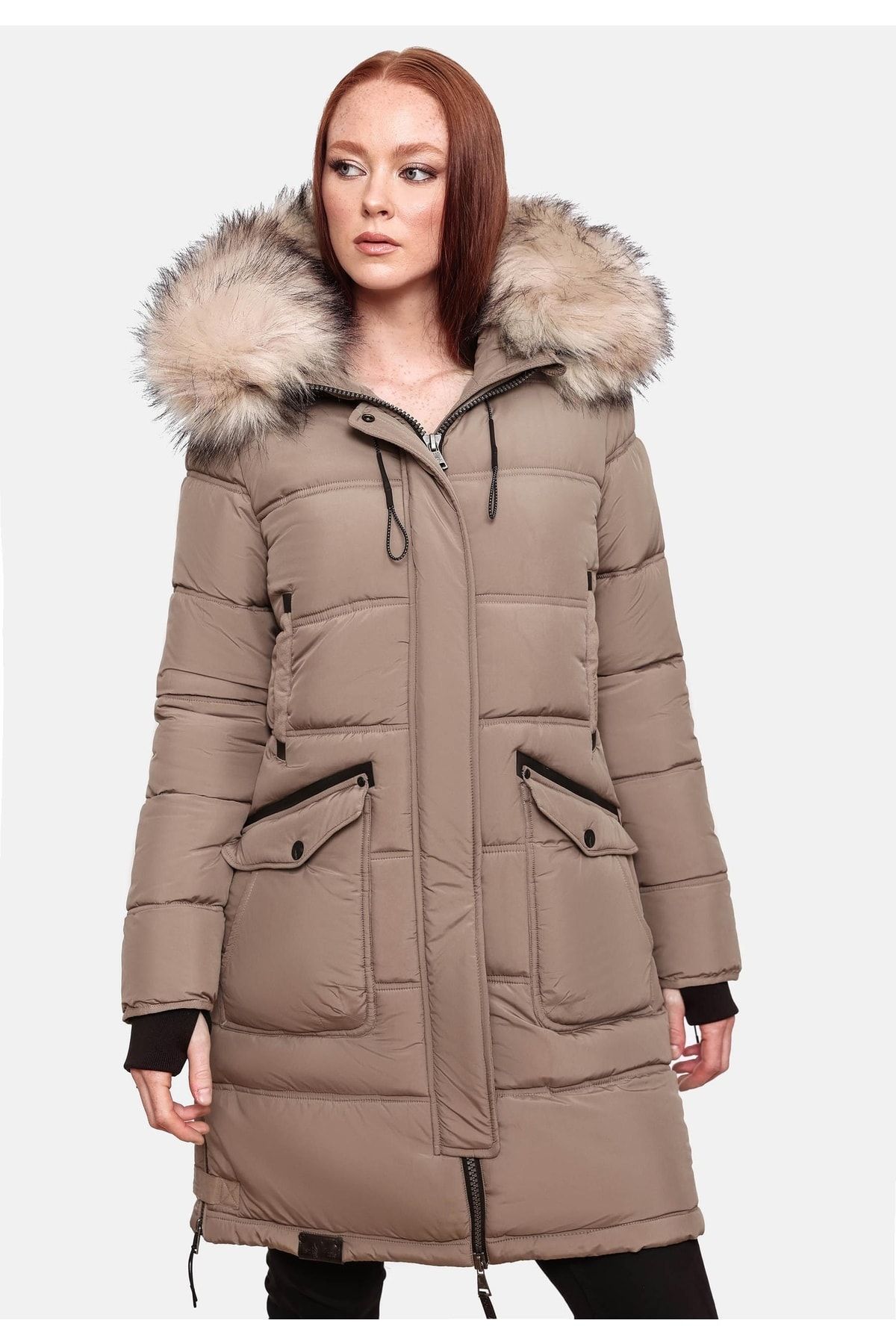 Marikoo Mantel Braun Puffer Fast ausverkauft