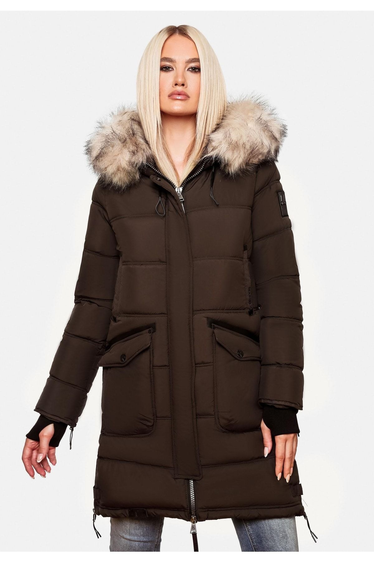 Marikoo Mantel Braun Puffer Fast ausverkauft