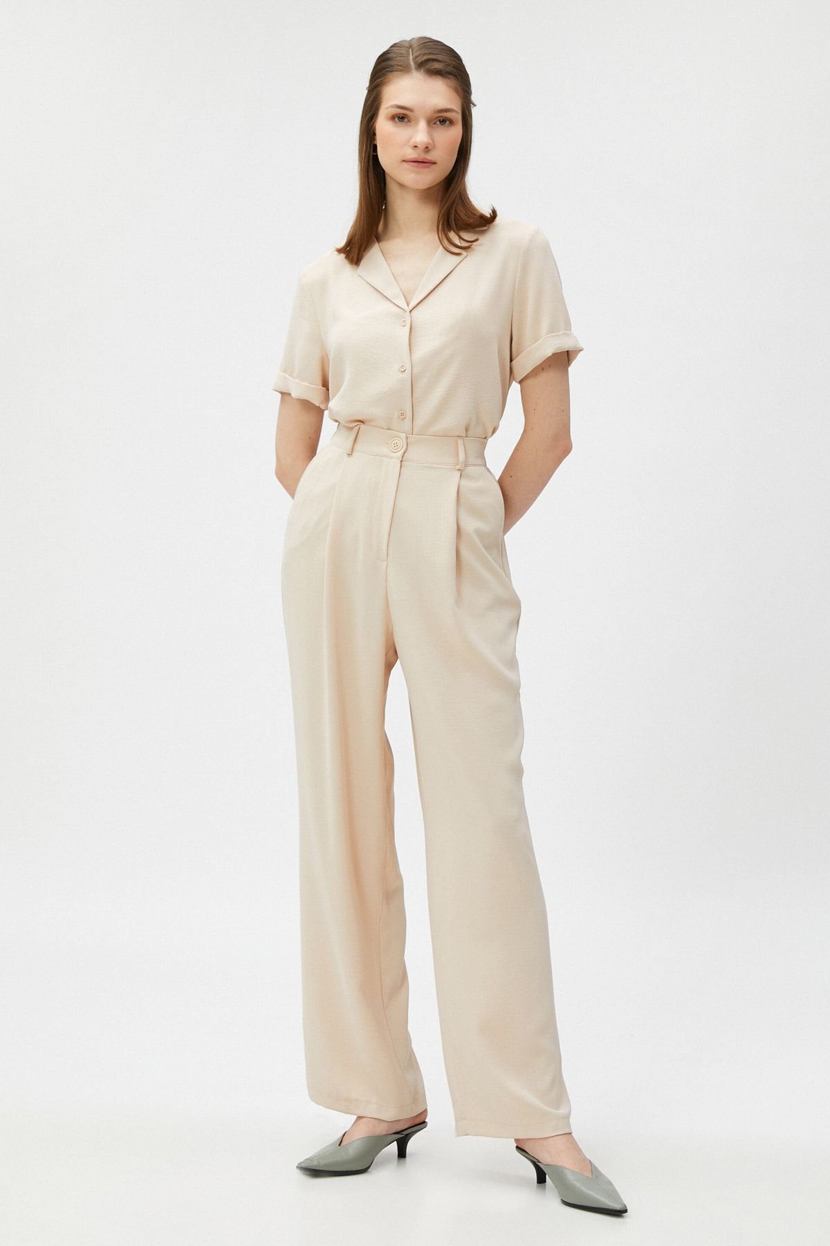 Koton Hemd Beige Regular Fit FN5848