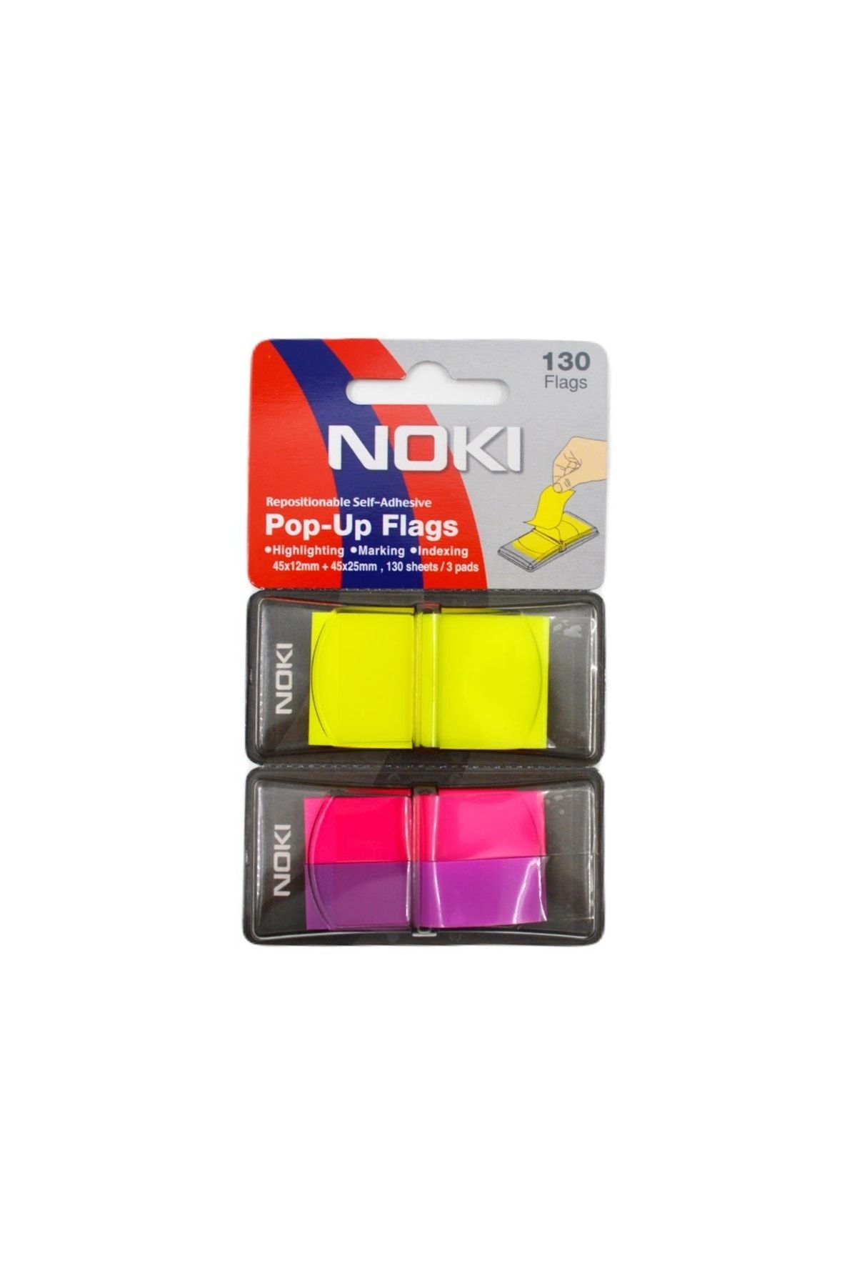 Noki-Memo Pop-up Flags Adhesive Marker 130 Sheets(26006b) 1