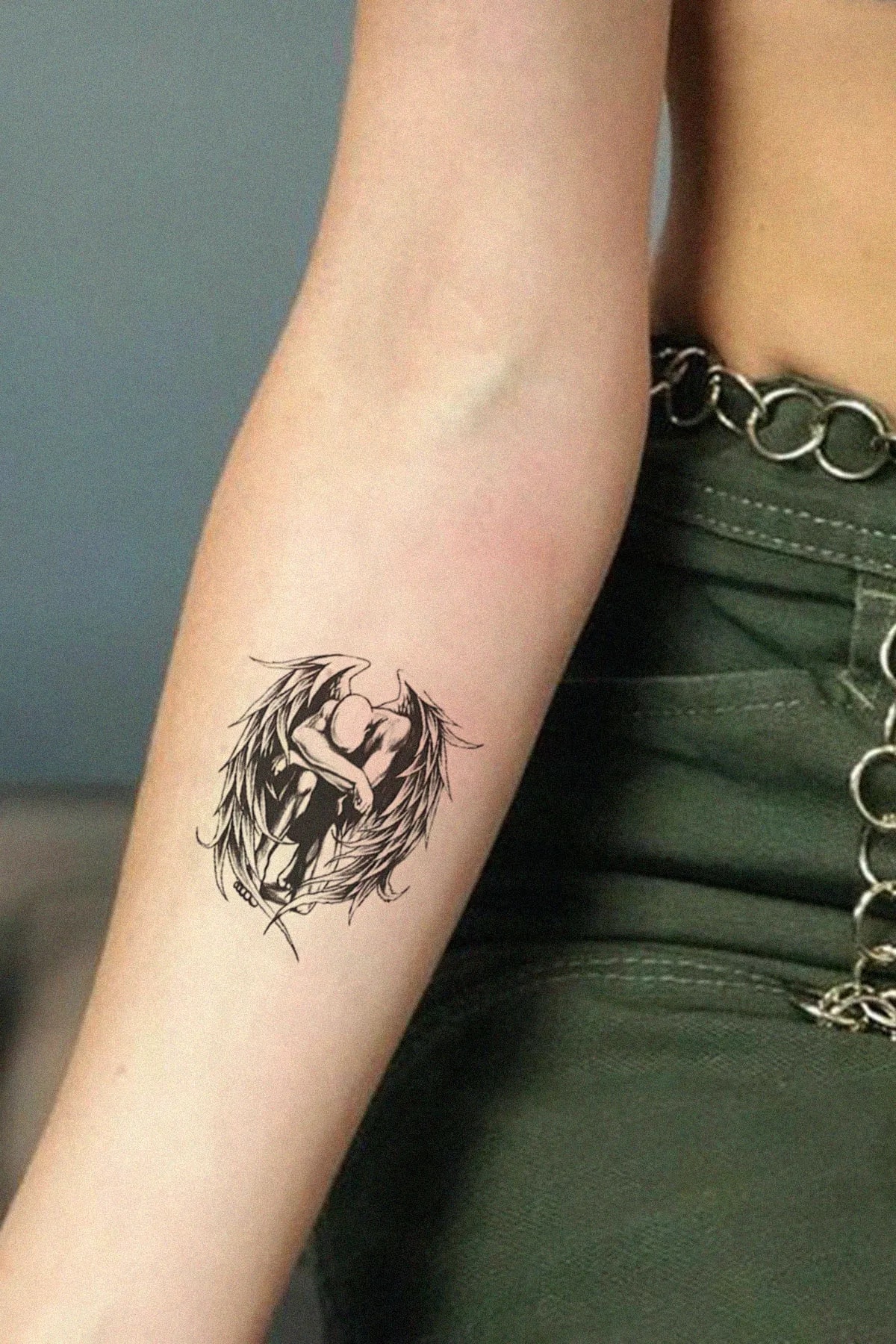 Everglow Jewelry Guardian Angel Melek Geçici Dövme Tattoo