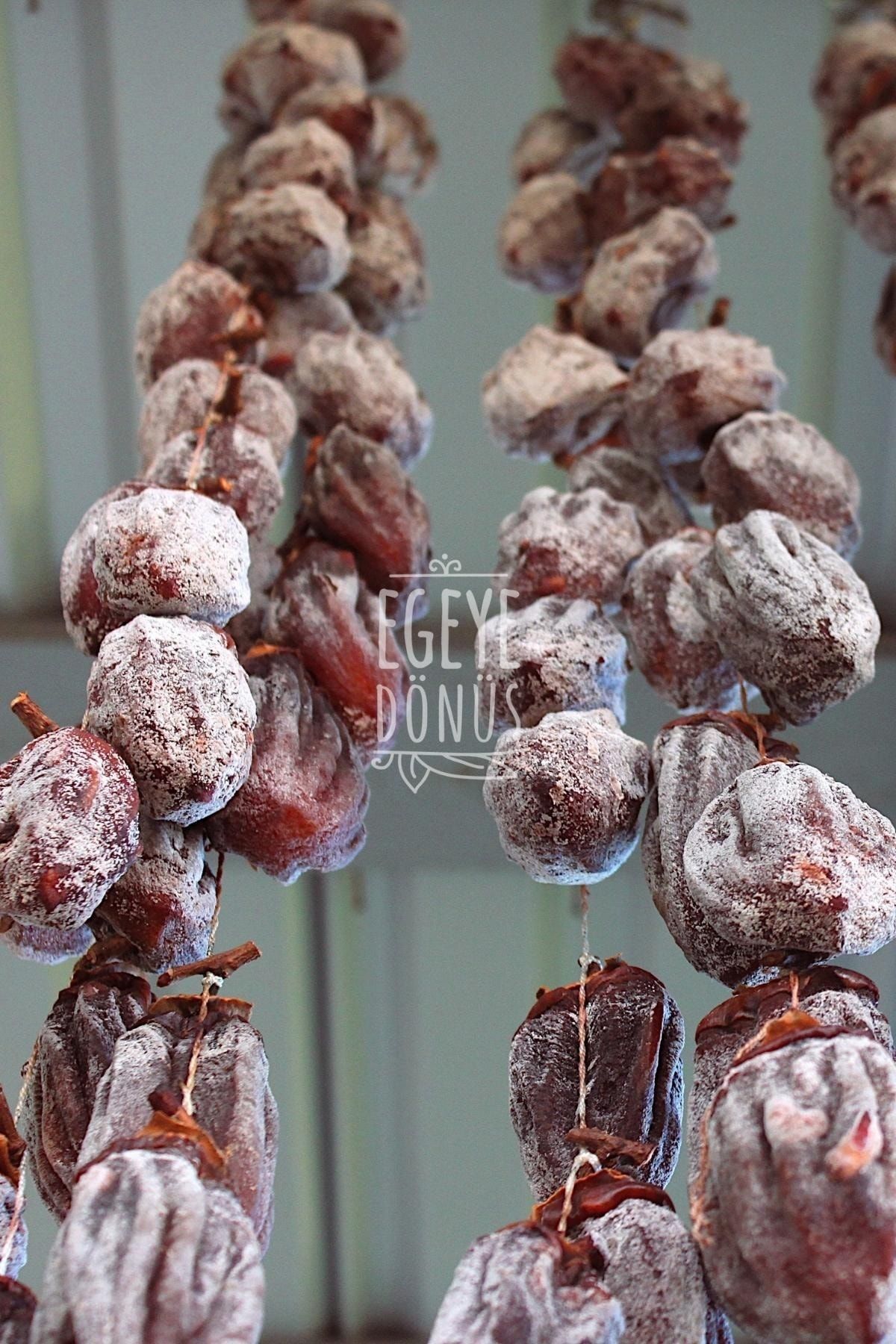 EGEYE DÖNÜŞ-500 gr.1.Class Large Size Heaven Dates - Dried Persimmon - Heaven Apple Dried 5
