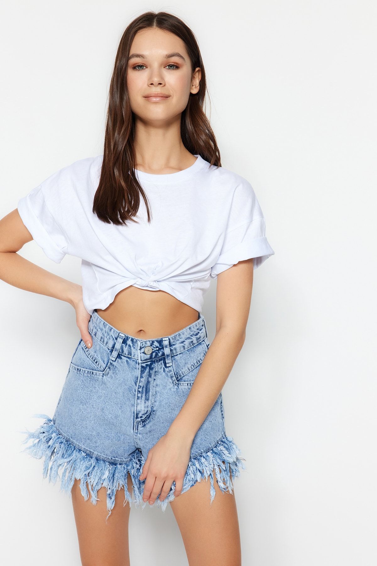 Fray hem clearance kiri shorts