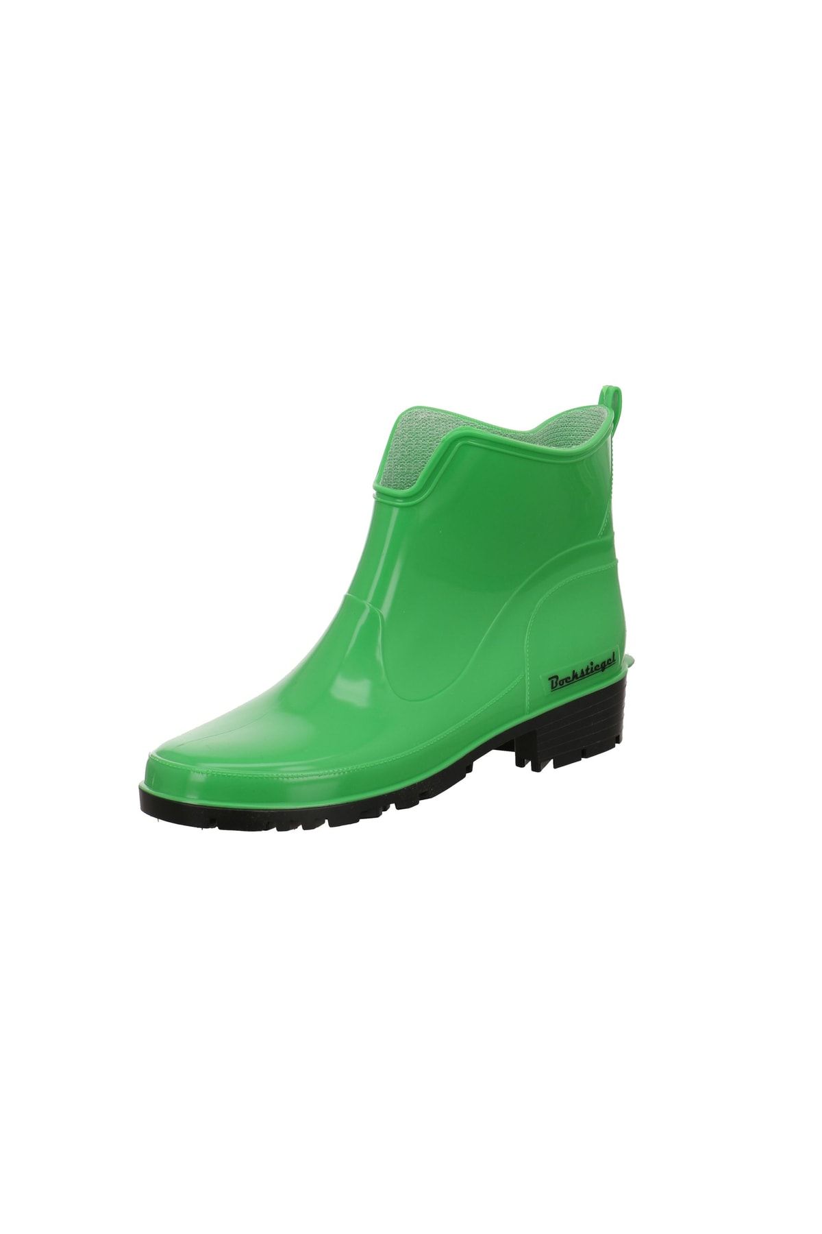 Bockstiegel Stiefelette Grün Flacher Absatz