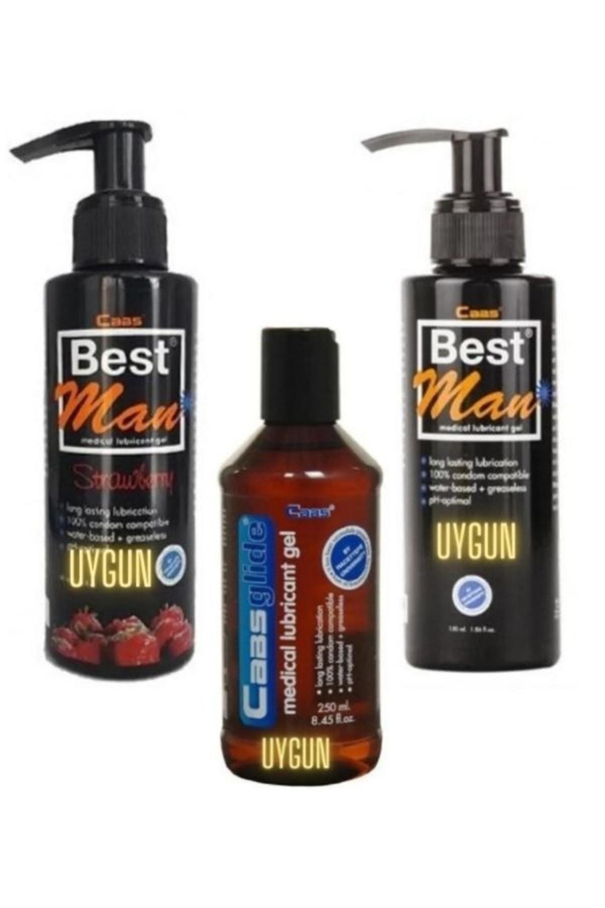 150 ml Büyük Boy Lubricant Jel Çilekli 3 lü Jel Tyc00454376087 3lü Jel Tyc004564376003 2