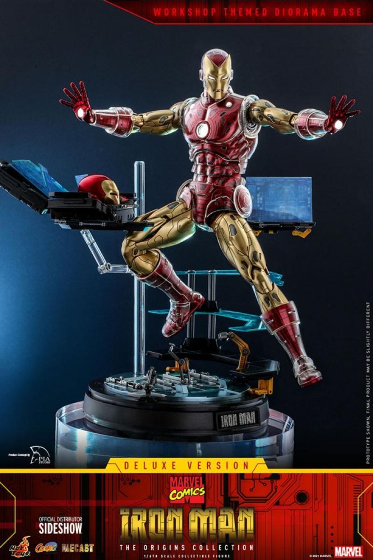 Hot Toys Iron Man The Origins deluxe Diecast Koleksiyon Fig r
