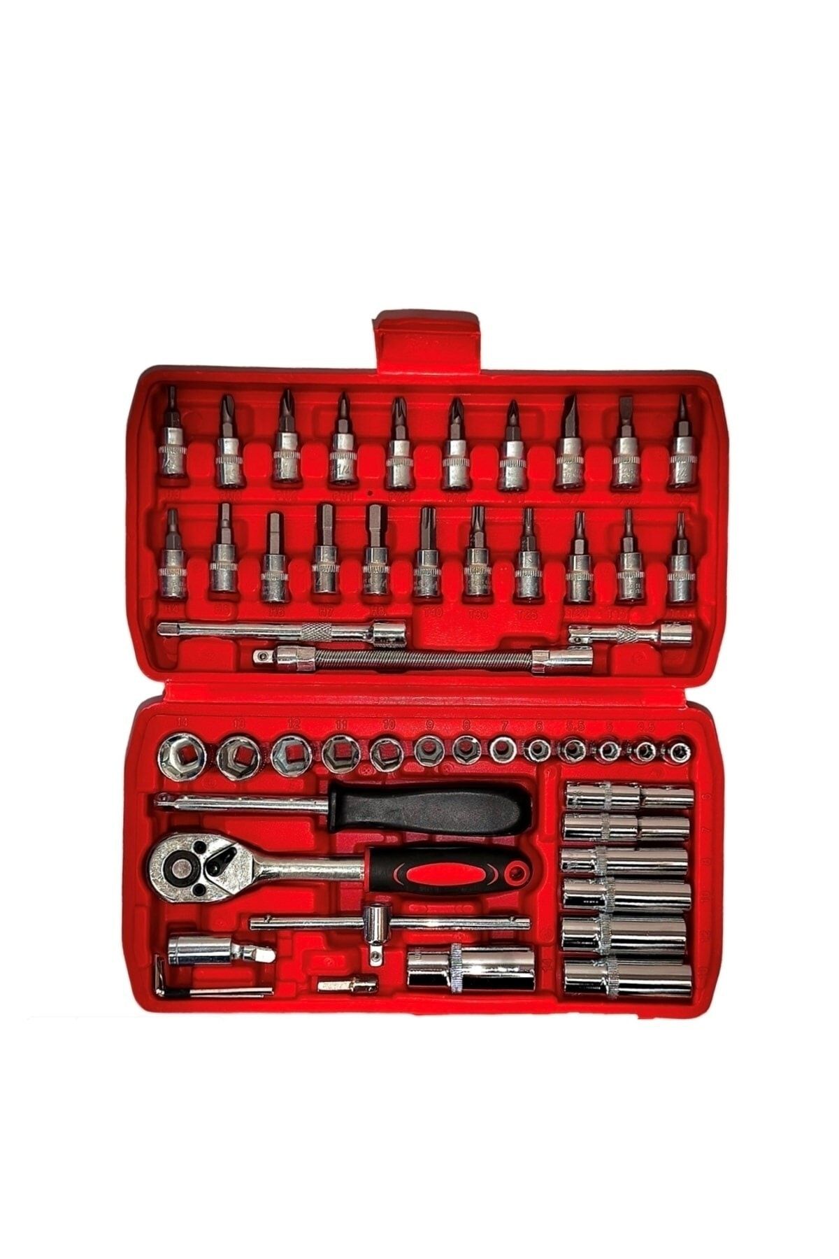 MOONSHOP-Germany Cr-v Max 1/4 Ratchet 53 Piece Socket Wrench Set Bit Set Full Set 3