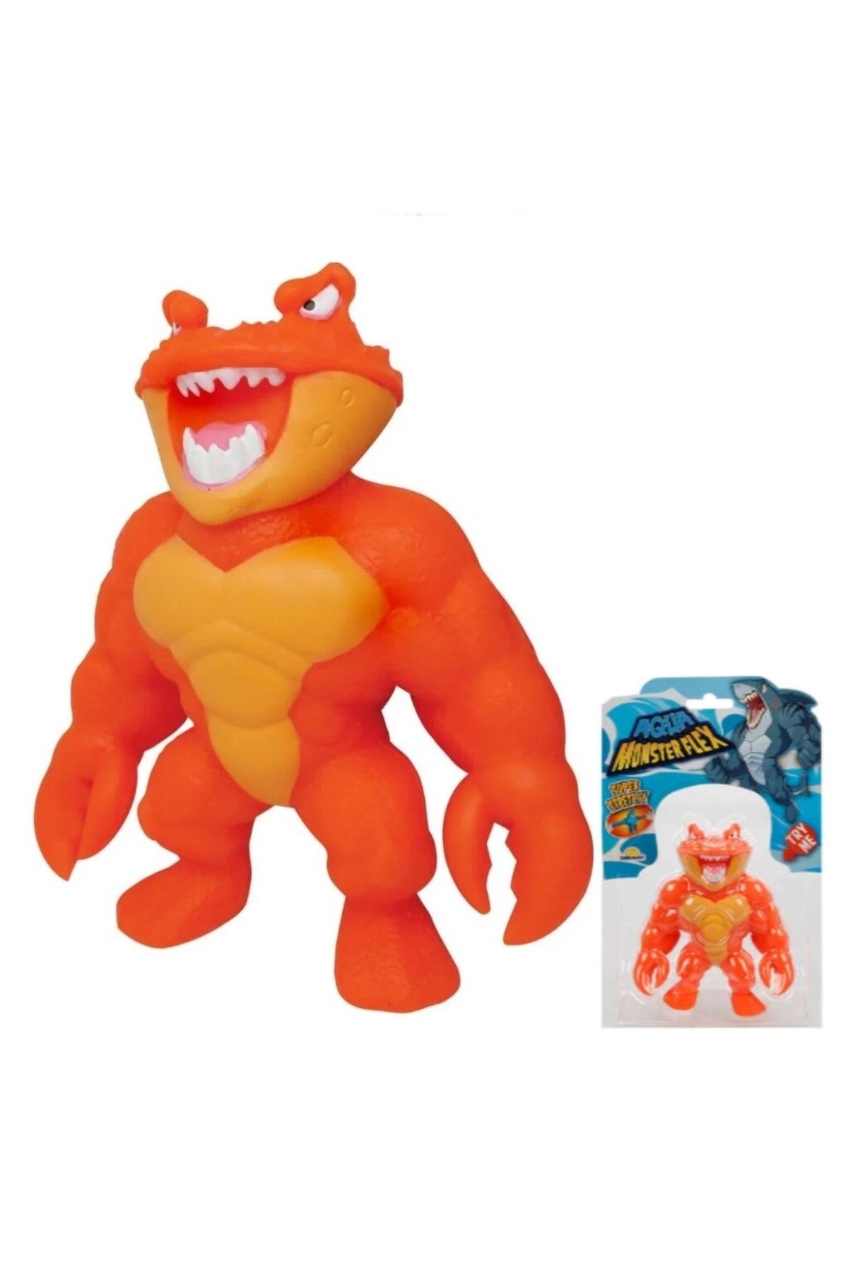 BAMTEB Monster Flex Aqua Super Flexible Figure 15 Cm Red Crock